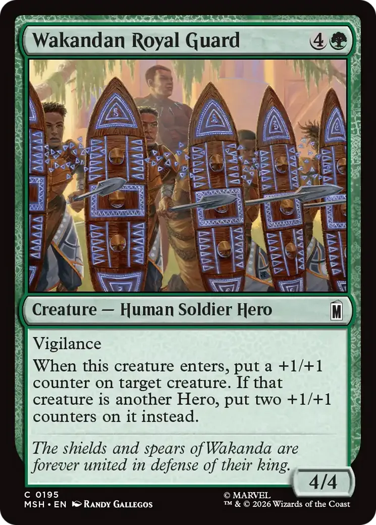 Garde royale du Wakanda — Marvel Super Heroes — Magic: The Gathering