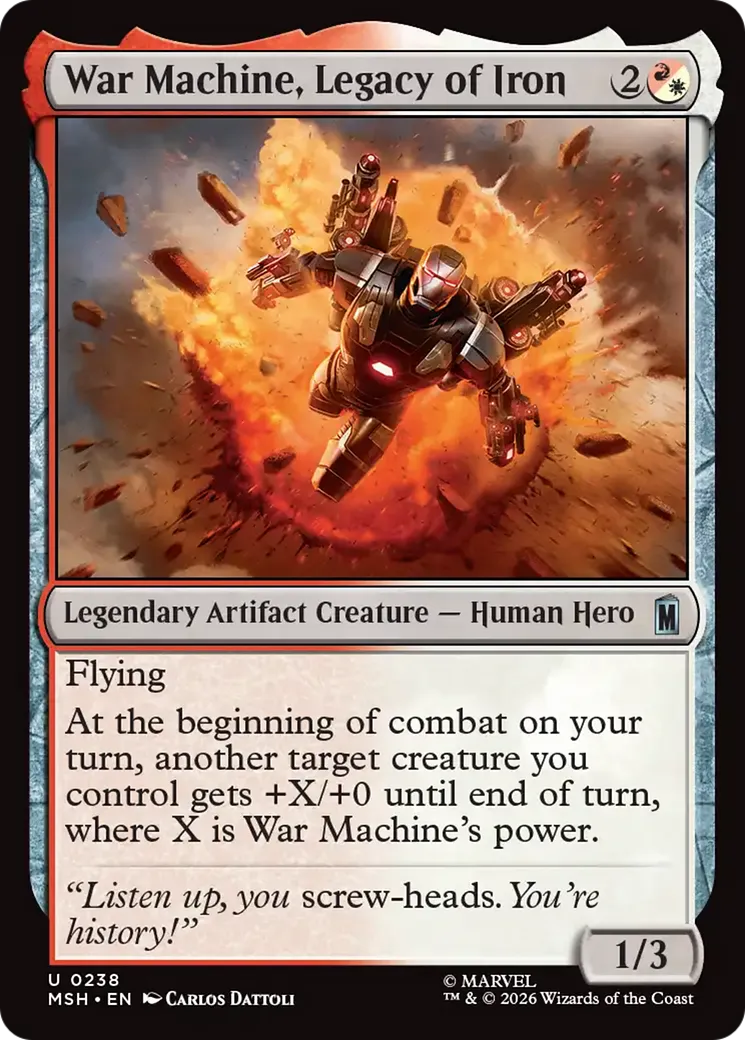 War Machine, héritage d'Iron Man — Marvel Super Heroes — Magic: The Gathering