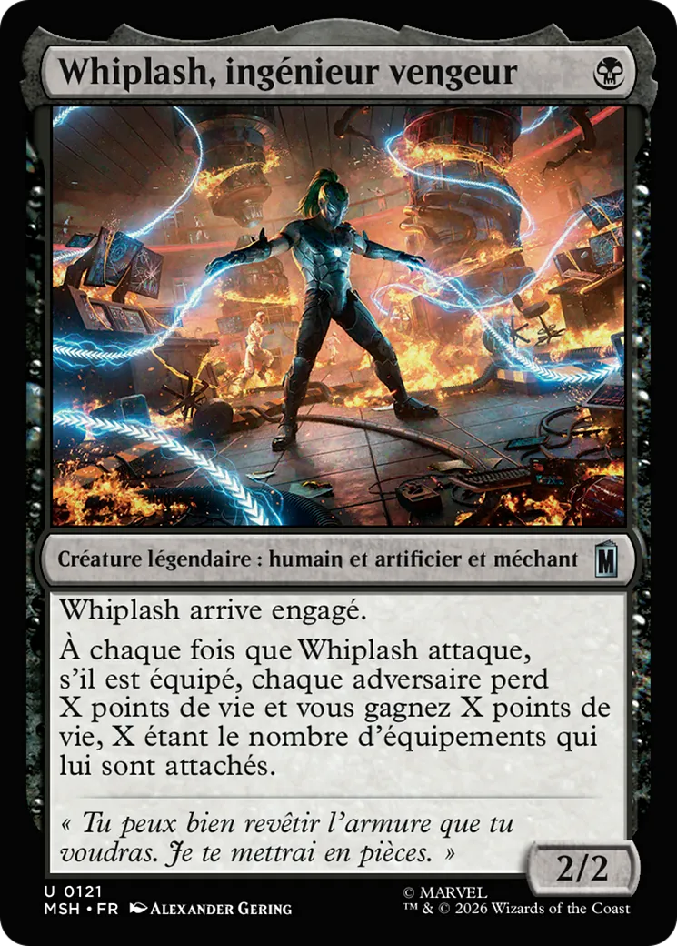Whiplash, ingénieur vengeur — Marvel Super Heroes — Magic: The Gathering