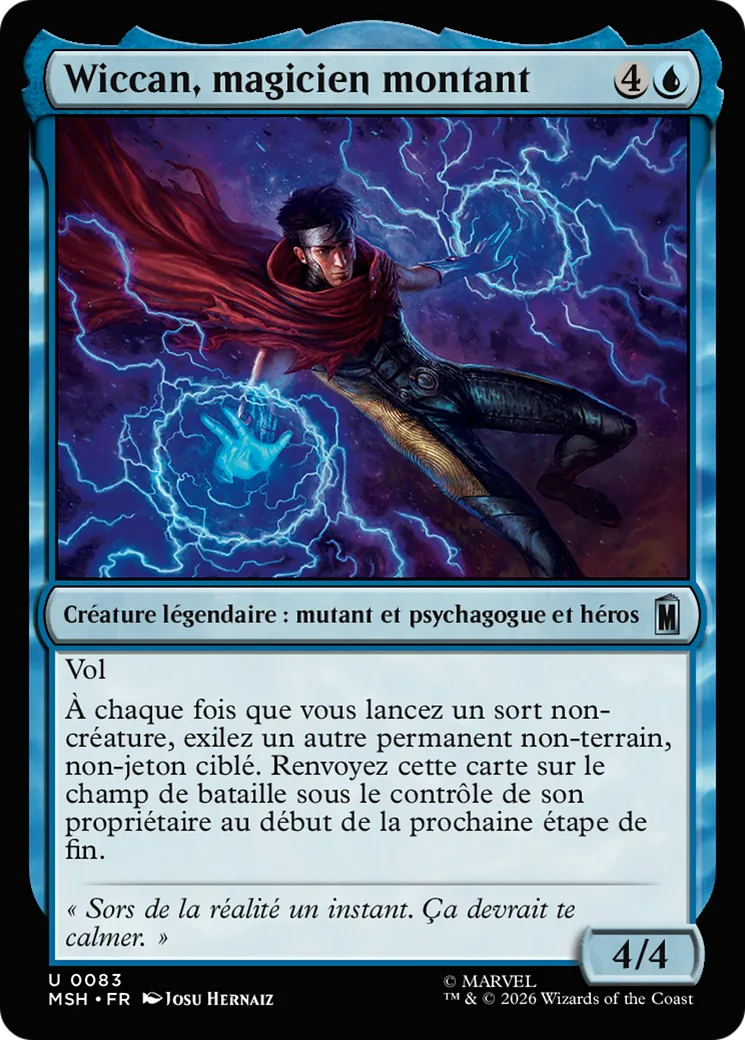 Wiccan, magicien montant — Marvel Super Heroes — Magic: The Gathering