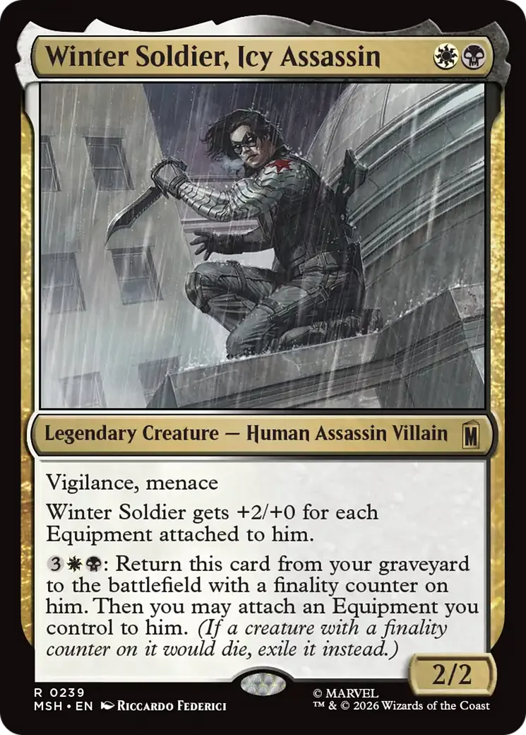 Winter Soldier, Icy Assassin — Marvel Super Heroes — Magic: The Gathering
