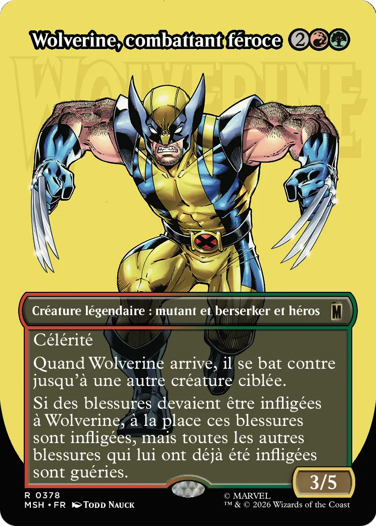 Wolverine, combattant féroce — Marvel Super Heroes — Magic: The Gathering