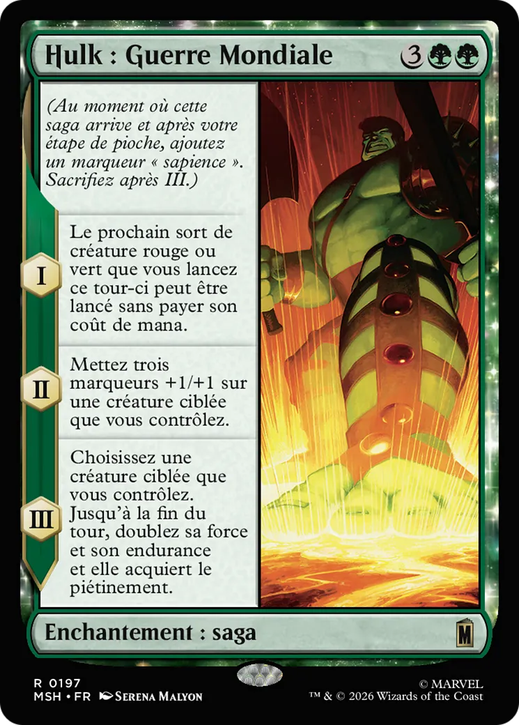 Hulk : Guerre Mondiale — Marvel Super Heroes — Magic: The Gathering
