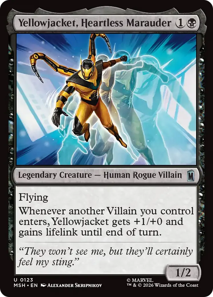 Yellowjacket, maraudeur sans cœur — Marvel Super Heroes — Magic: The Gathering