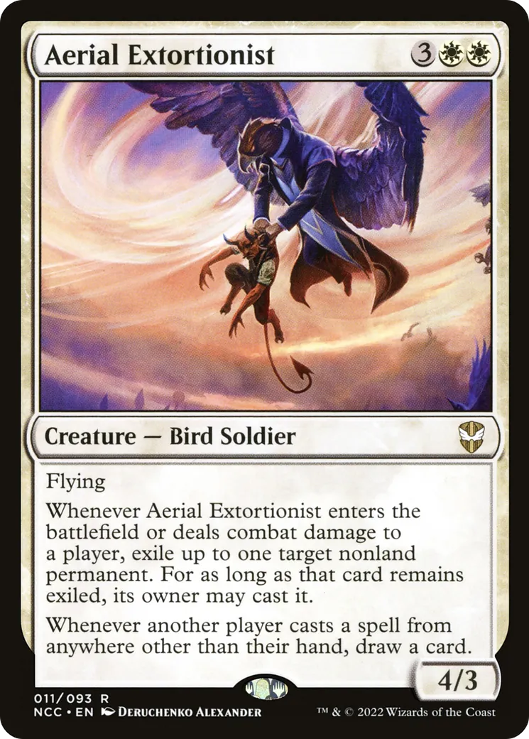 Aerial Extortionist — New Capenna Commander — Magic: The Gathering