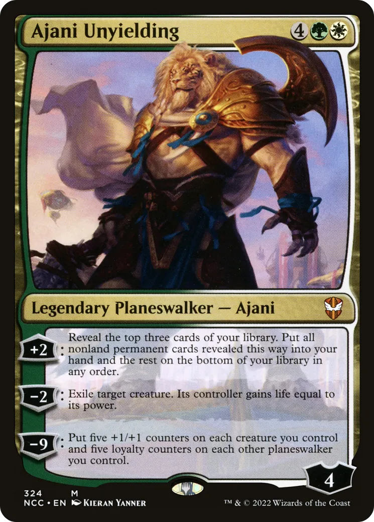 Ajani Unyielding — New Capenna Commander — Magic: The Gathering