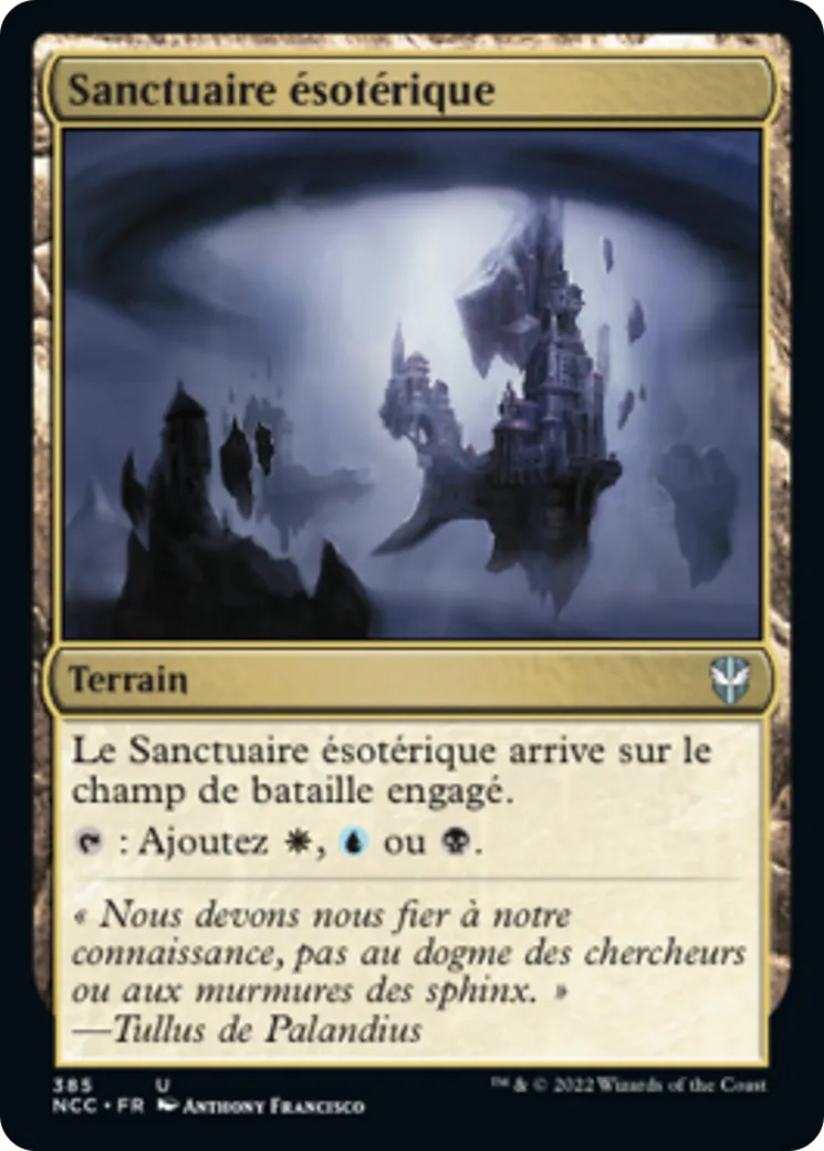Sanctuaire ésotérique — New Capenna Commander — Magic: The Gathering