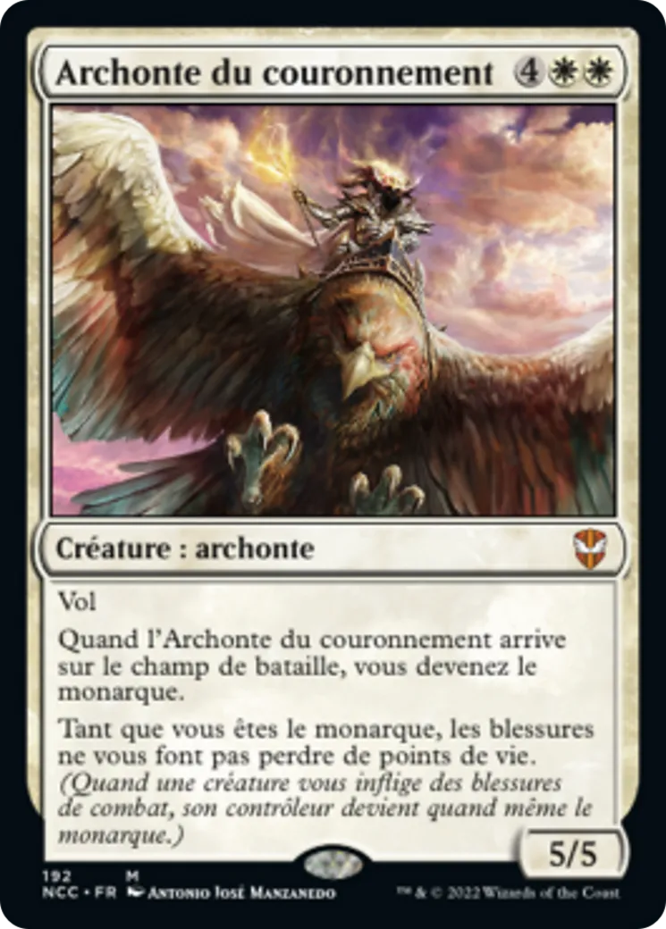 Archonte du couronnement — New Capenna Commander — Magic: The Gathering