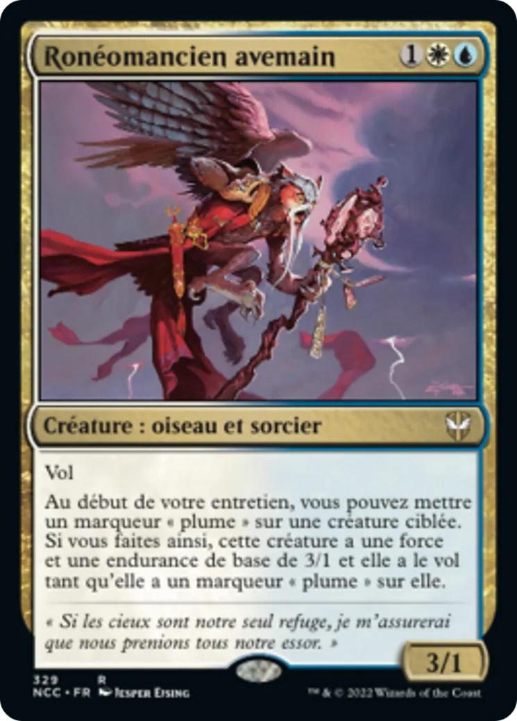 Ronéomancien avemain — New Capenna Commander — Magic: The Gathering