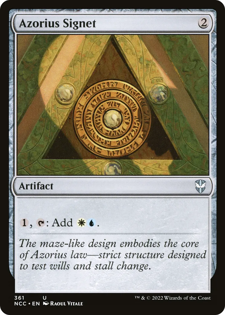 Azorius Signet — New Capenna Commander — Magic: The Gathering