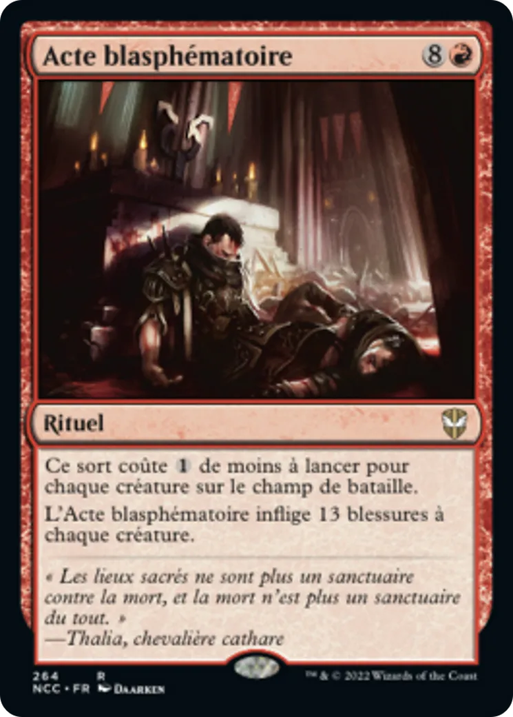 Acte blasphématoire — New Capenna Commander — Magic: The Gathering