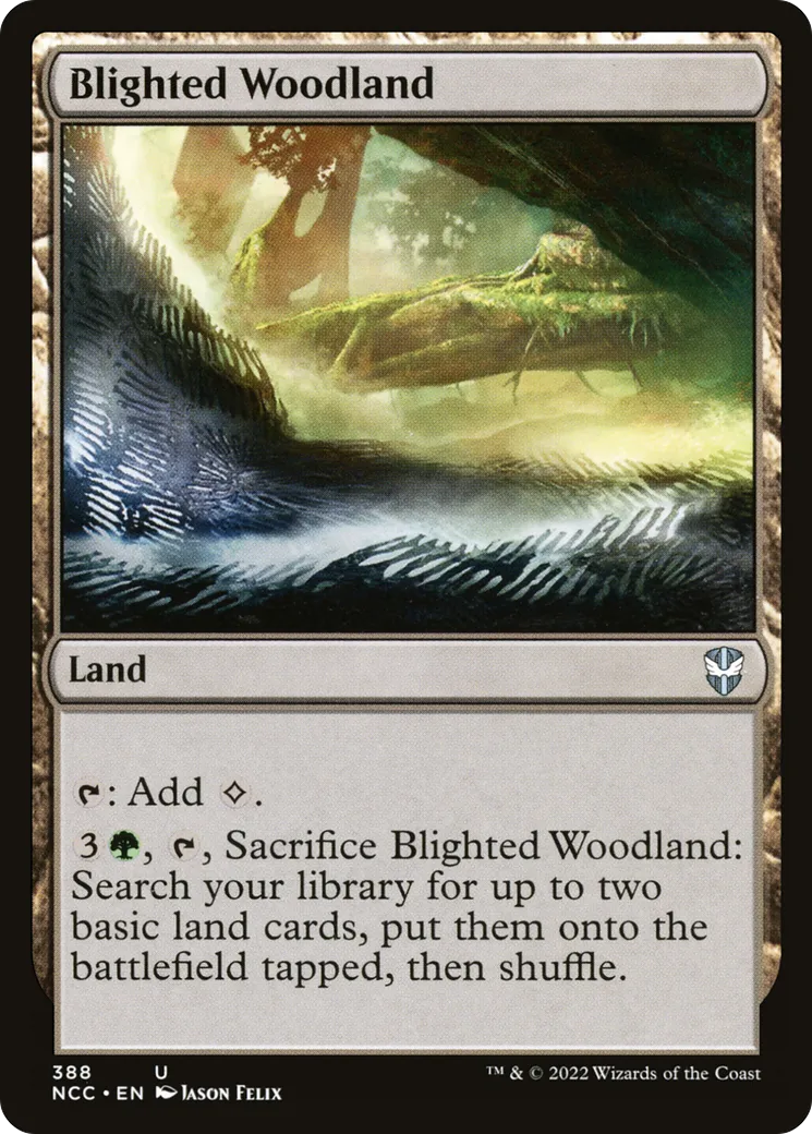 Blighted Woodland — New Capenna Commander — Magic: The Gathering