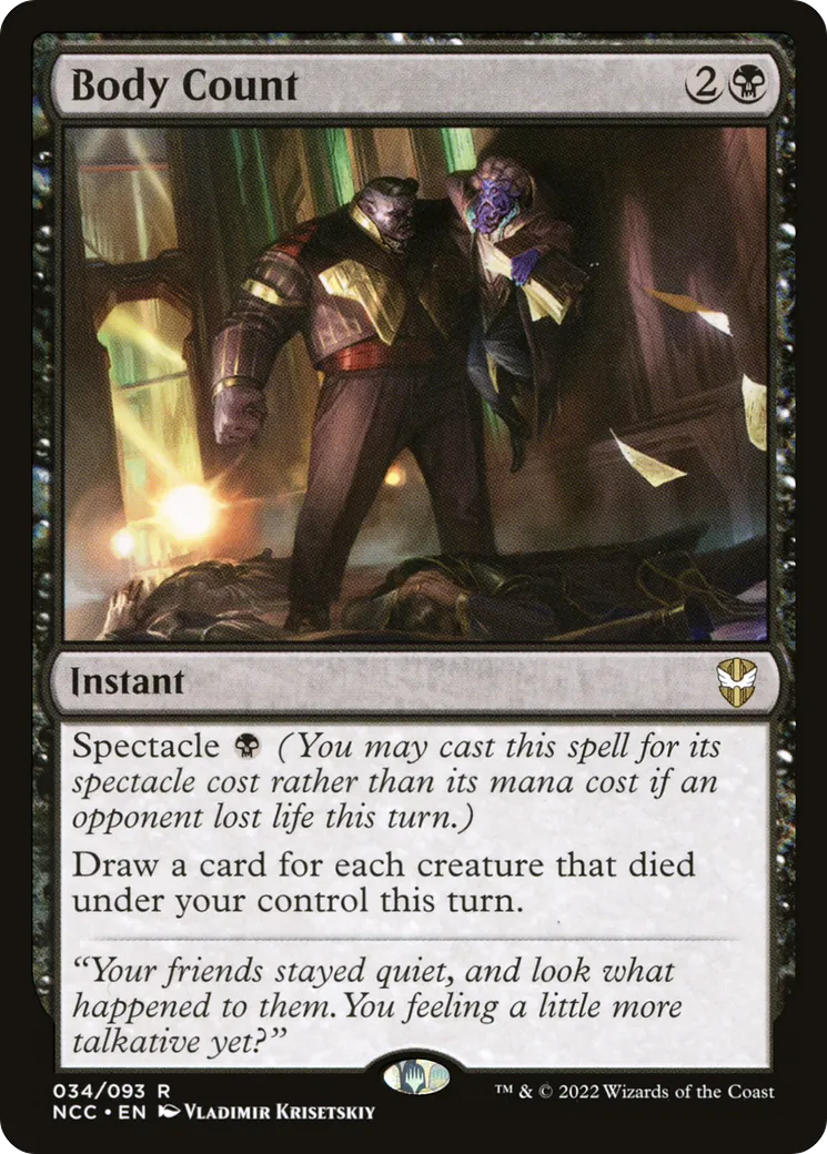 Body Count — New Capenna Commander — Magic: The Gathering