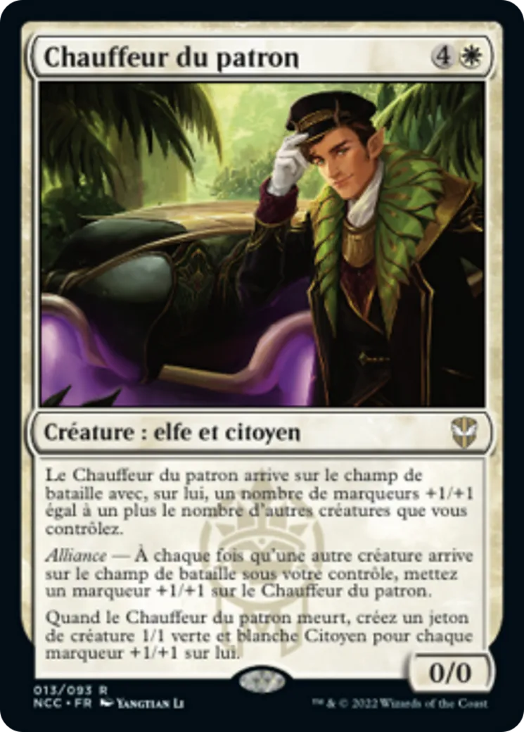 Chauffeur du patron — New Capenna Commander — Magic: The Gathering