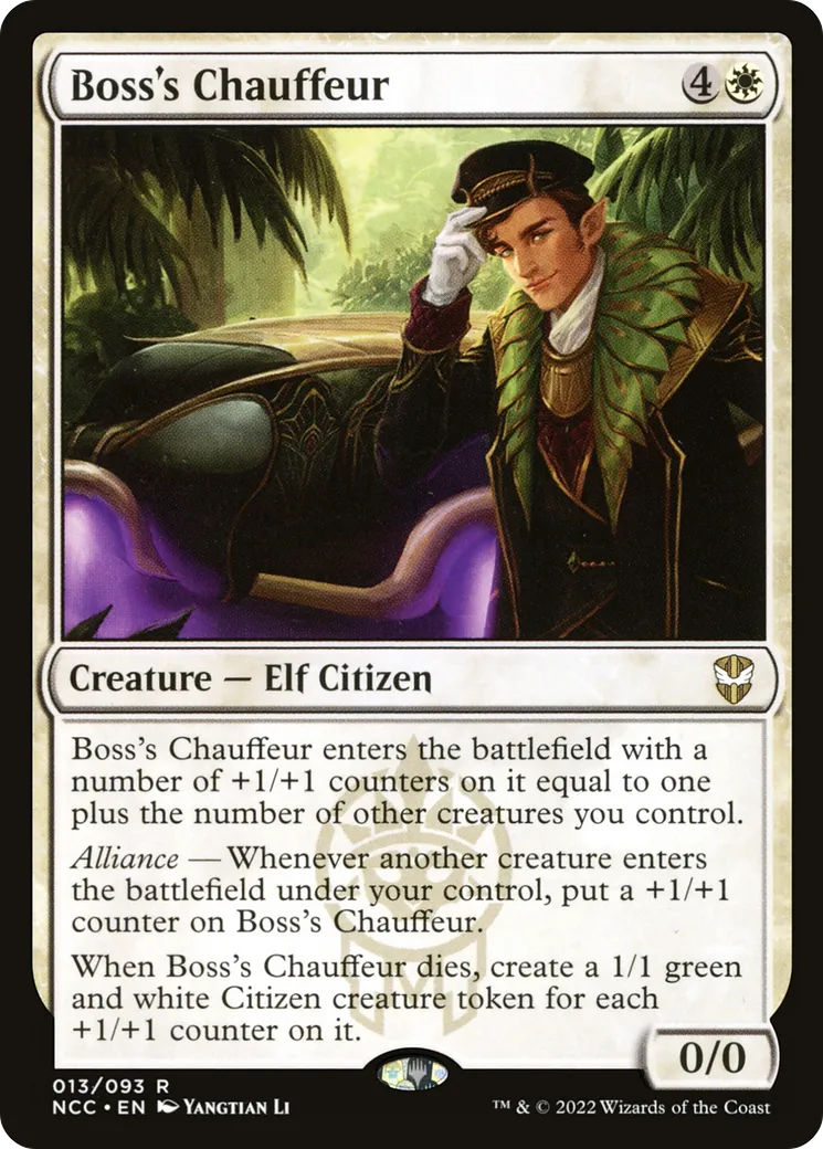 Chauffeur du patron — New Capenna Commander — Magic: The Gathering