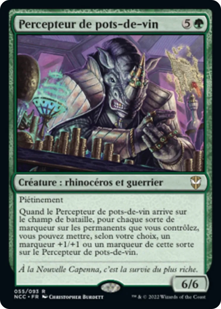 Percepteur de pots-de-vin — New Capenna Commander — Magic: The Gathering