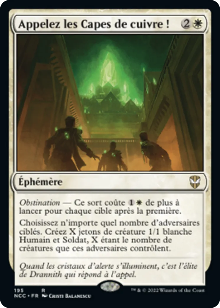Appelez les Capes de cuivre ! — New Capenna Commander — Magic: The Gathering