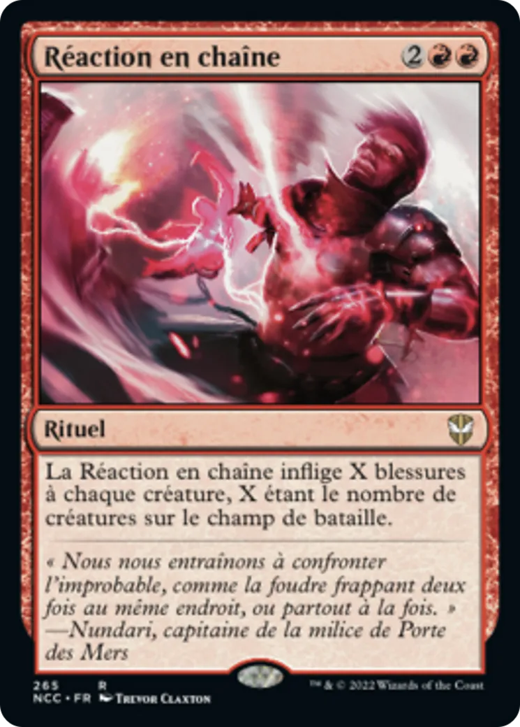 Réaction en chaîne — New Capenna Commander — Magic: The Gathering