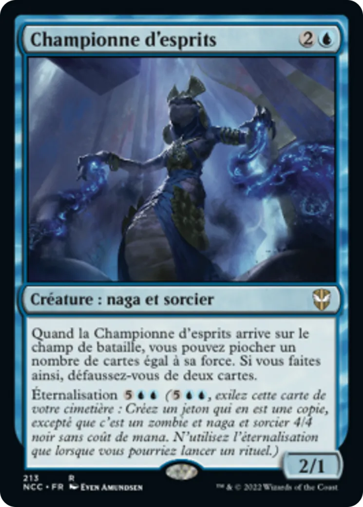 Championne d'esprits — New Capenna Commander — Magic: The Gathering