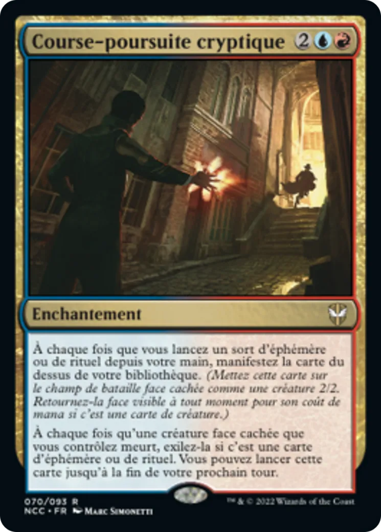 Course-poursuite cryptique — New Capenna Commander — Magic: The Gathering