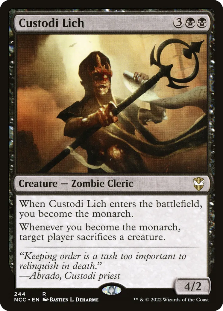 Custodi Lich — New Capenna Commander — Magic: The Gathering