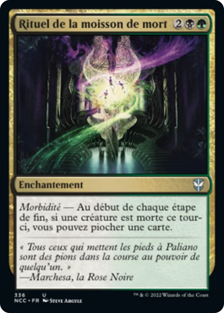 Rituel de la moisson de mort — New Capenna Commander — Magic: The Gathering