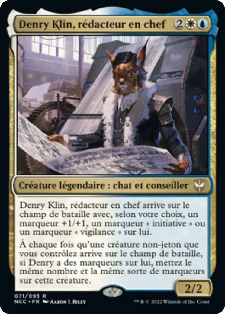 Denry Klin, rédacteur en chef — New Capenna Commander — Magic: The Gathering