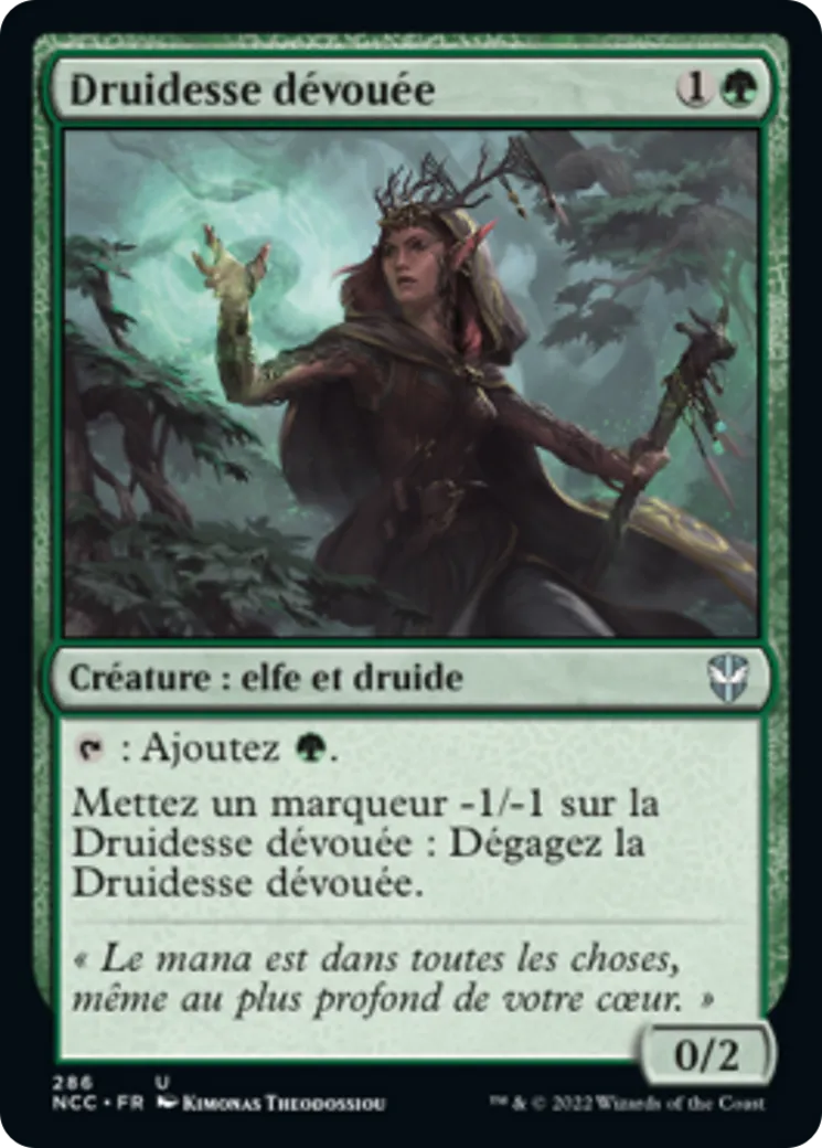 Druidesse dévouée — New Capenna Commander — Magic: The Gathering