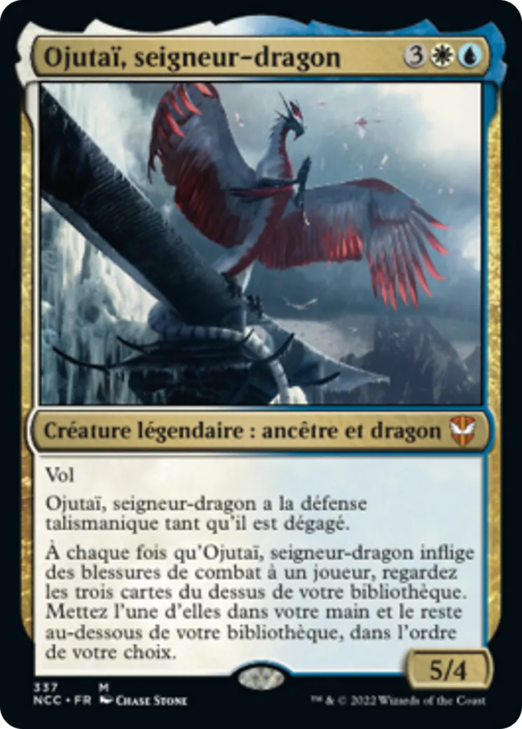Ojutaï, seigneur-dragon — New Capenna Commander — Magic: The Gathering