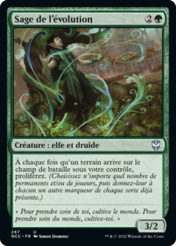 Sage de l'évolution — New Capenna Commander — Magic: The Gathering