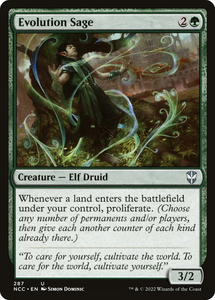 Evolution Sage — New Capenna Commander — Magic: The Gathering