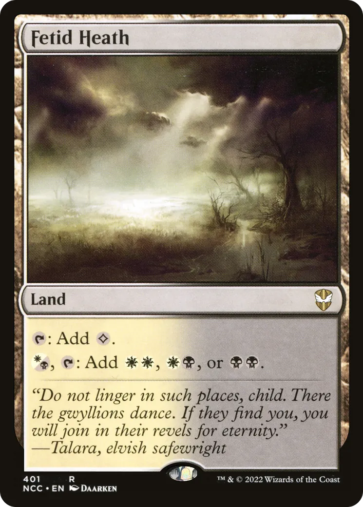 Fetid Heath — New Capenna Commander — Magic: The Gathering