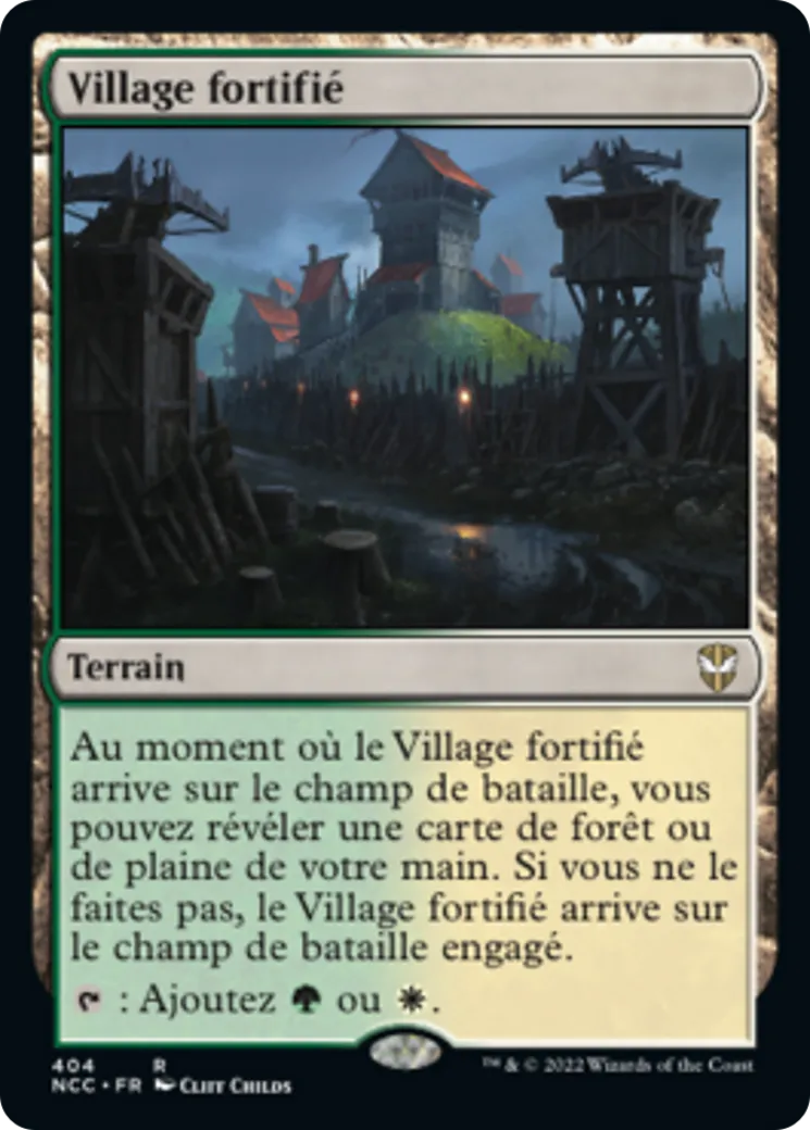 Village fortifié — New Capenna Commander — Magic: The Gathering