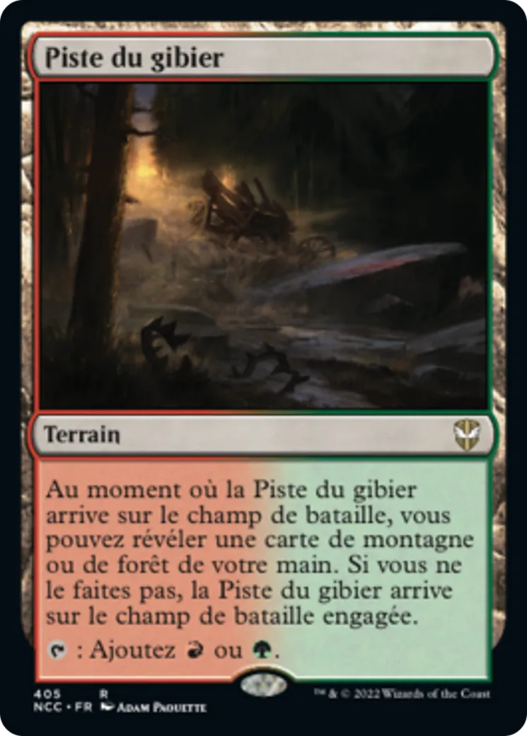 Piste du gibier — New Capenna Commander — Magic: The Gathering