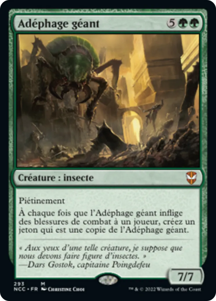 Adéphage géant — New Capenna Commander — Magic: The Gathering