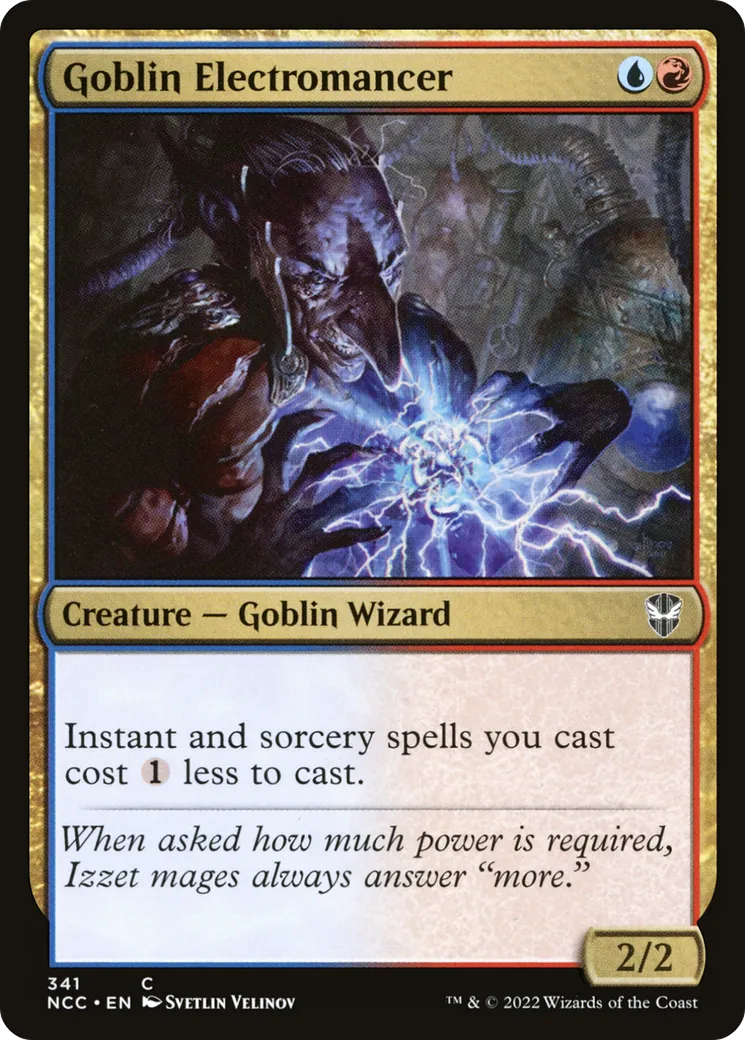 Goblin Electromancer — New Capenna Commander — Magic: The Gathering