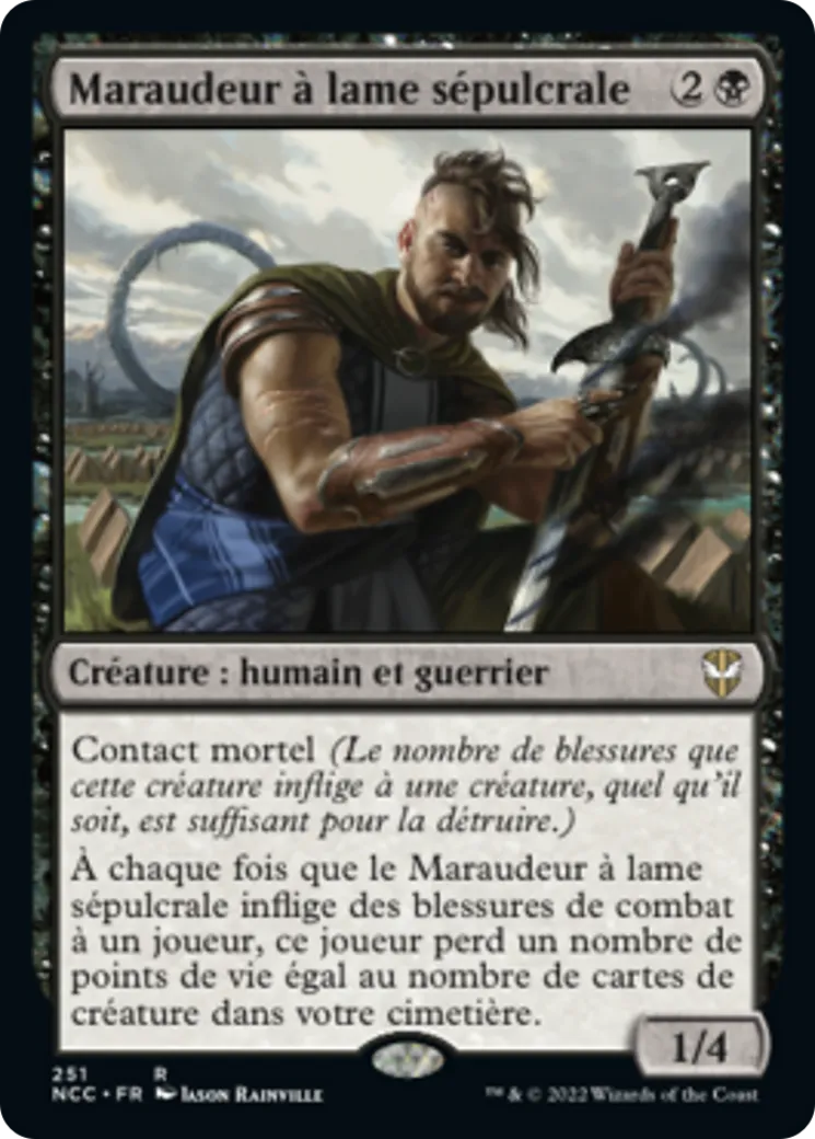 Maraudeur à lame sépulcrale — New Capenna Commander — Magic: The Gathering