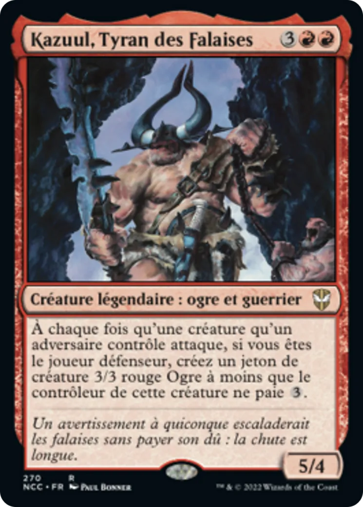 Kazuul, Tyran des Falaises — New Capenna Commander — Magic: The Gathering