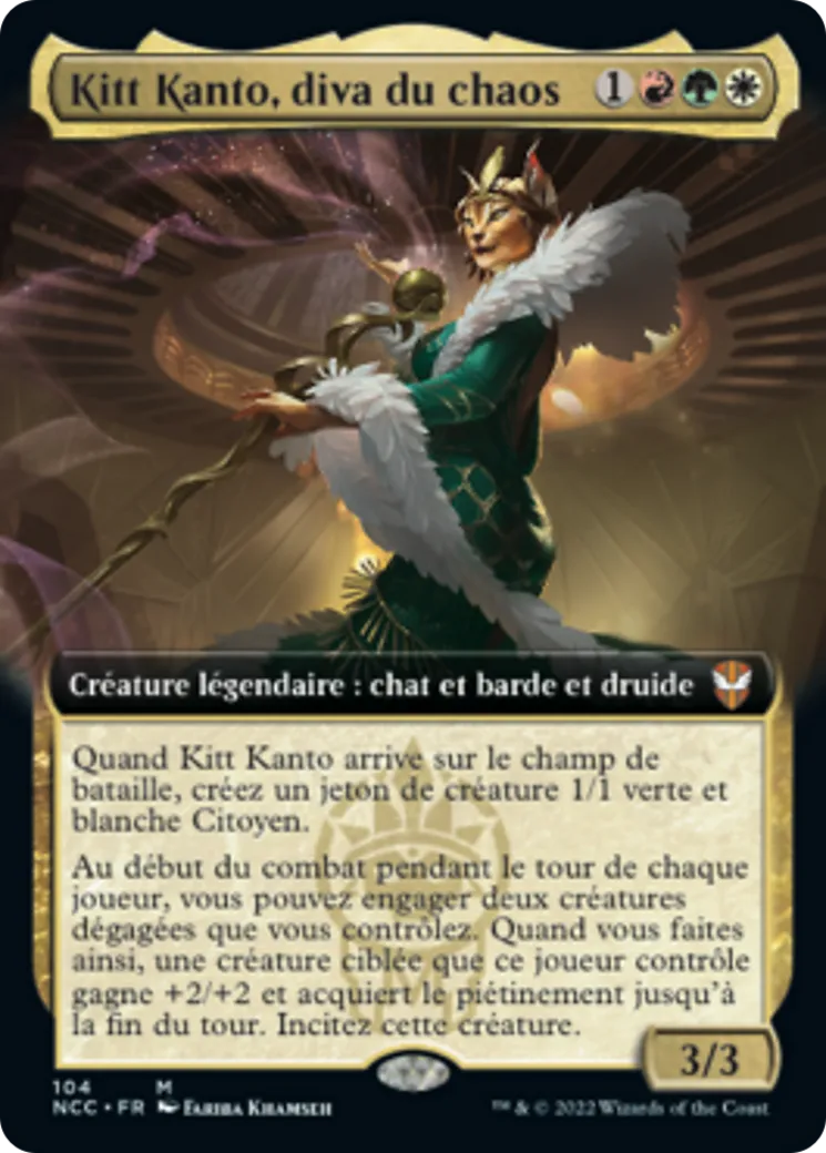 Kitt Kanto, diva du chaos — New Capenna Commander — Magic: The Gathering