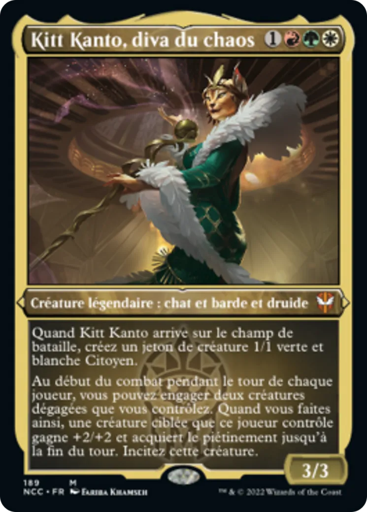 Kitt Kanto, diva du chaos — New Capenna Commander — Magic: The Gathering
