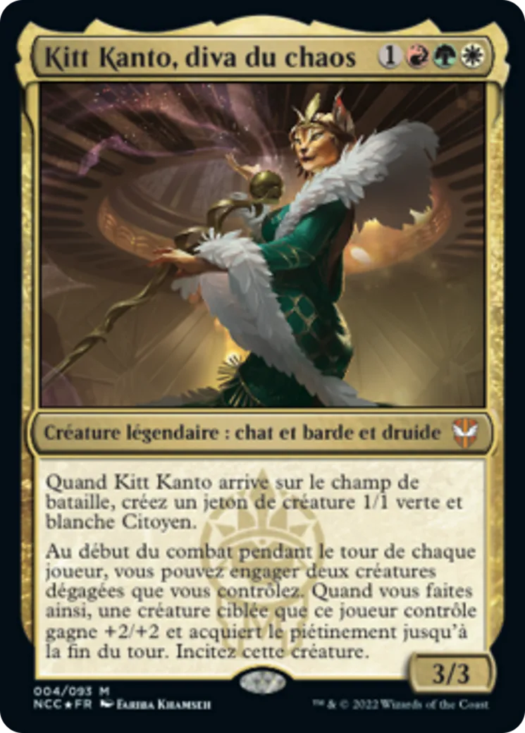 Kitt Kanto, diva du chaos — New Capenna Commander — Magic: The Gathering