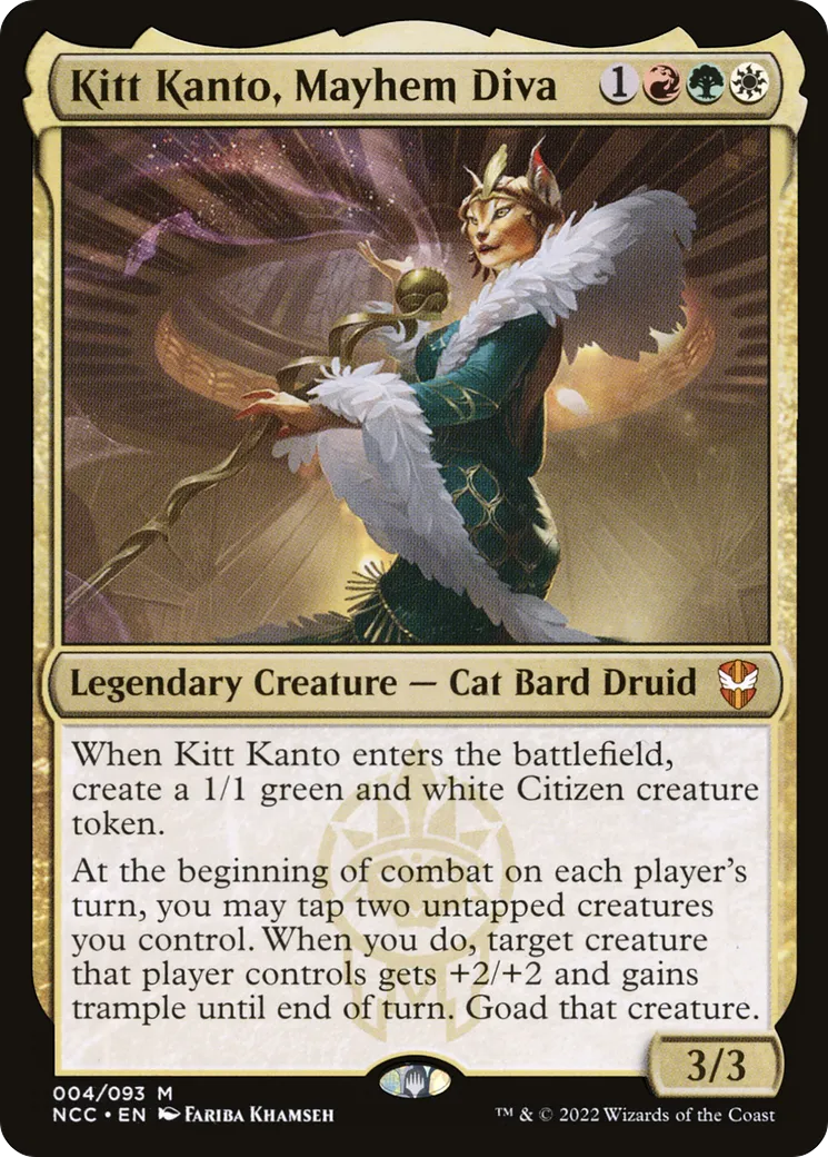 Kitt Kanto, diva du chaos — New Capenna Commander — Magic: The Gathering