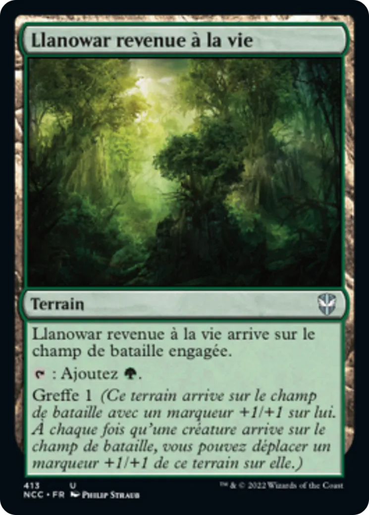 Llanowar revenue à la vie — New Capenna Commander — Magic: The Gathering