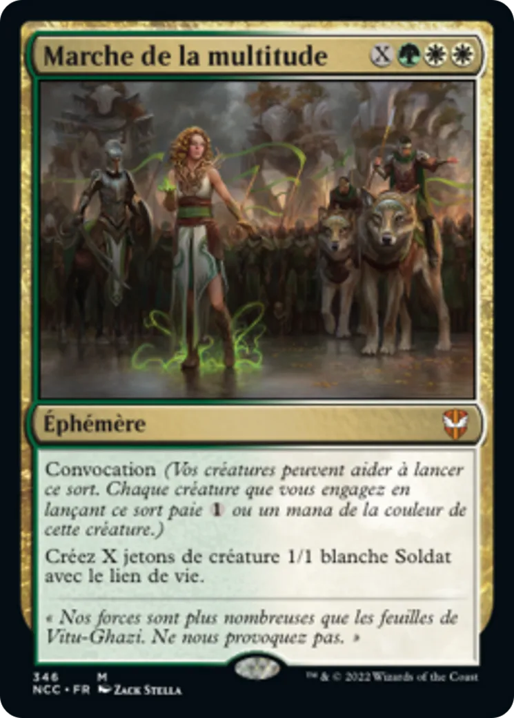 Marche de la multitude — New Capenna Commander — Magic: The Gathering