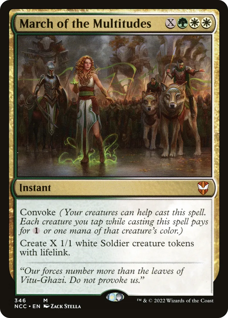 Marche de la multitude — New Capenna Commander — Magic: The Gathering