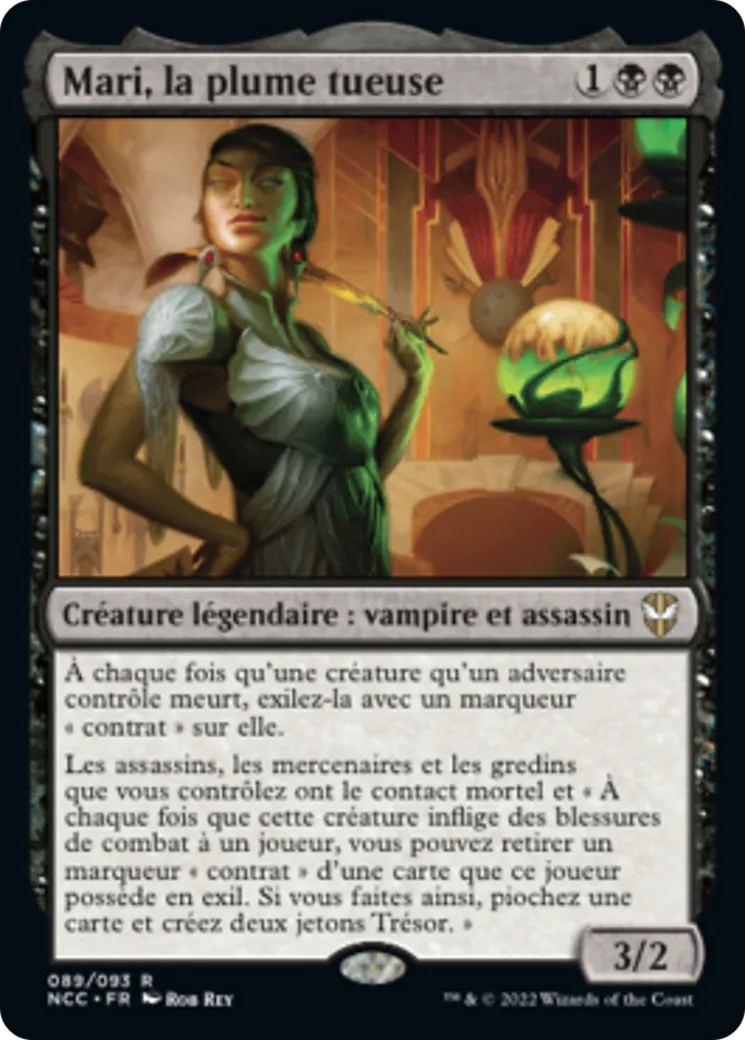 Mari, la plume tueuse — New Capenna Commander — Magic: The Gathering