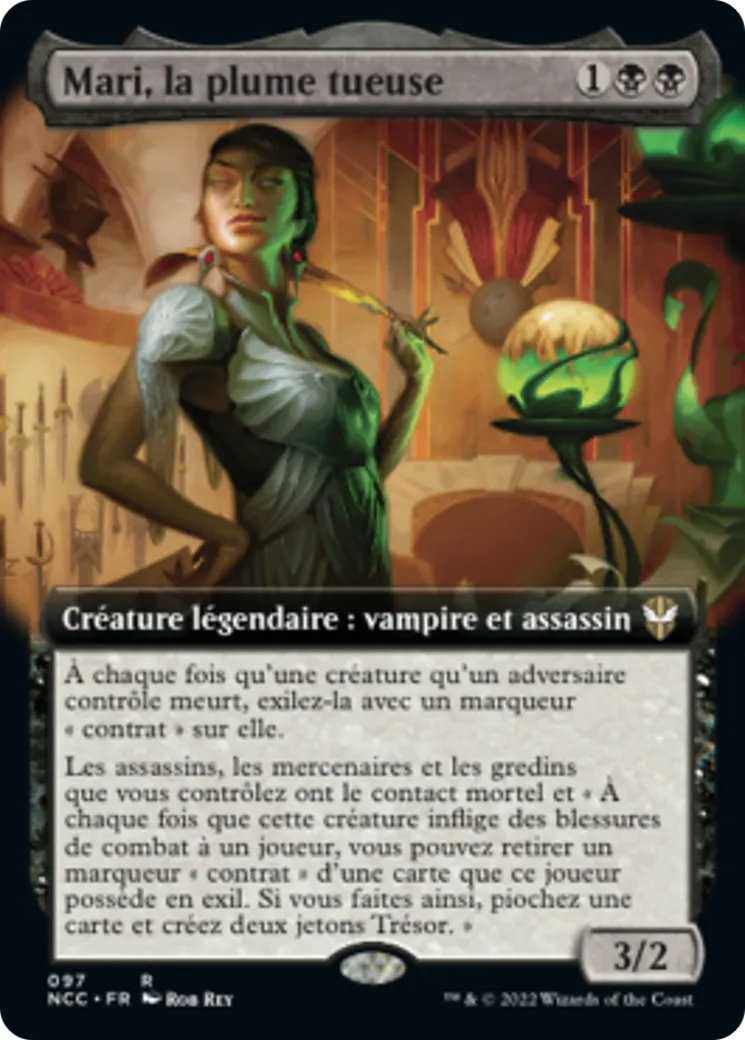 Mari, la plume tueuse — New Capenna Commander — Magic: The Gathering