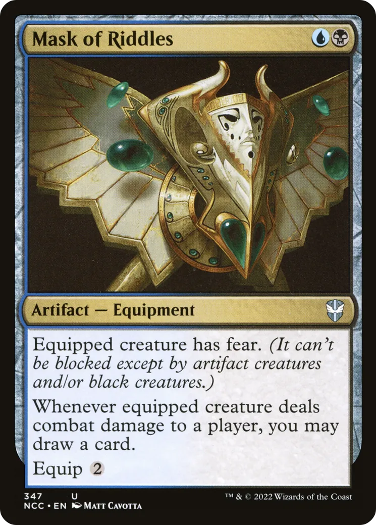 Mask of Riddles — New Capenna Commander — Magic: The Gathering