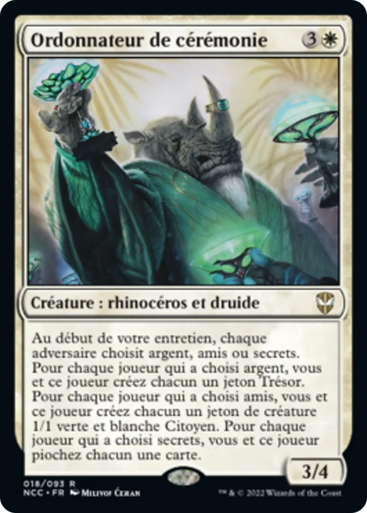 Ordonnateur de cérémonie from New Capenna Commander - Magic: The Gathering