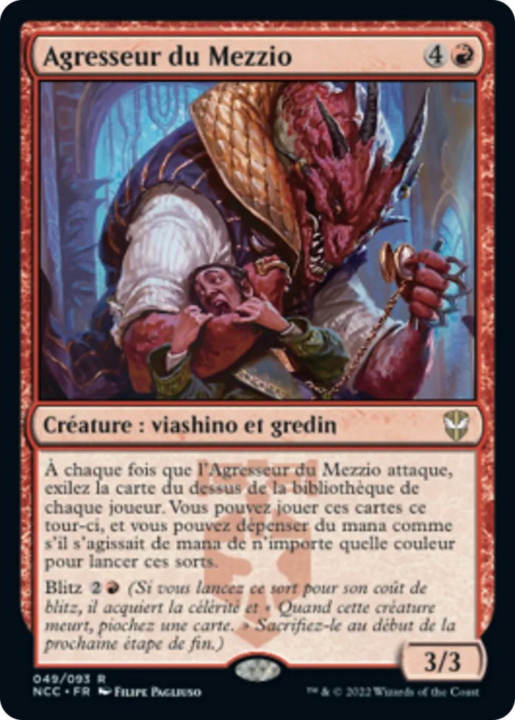 Agresseur du Mezzio — New Capenna Commander — Magic: The Gathering
